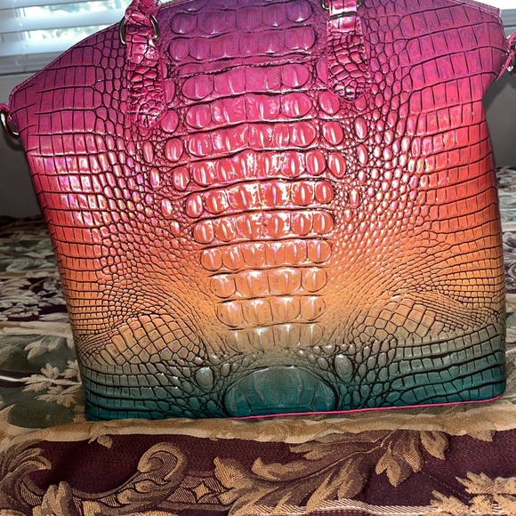 NWT, Brahmin Large Duxbury Satchel-Horizon Ombre Melbourne Bag #2 - Picture 2 of 9